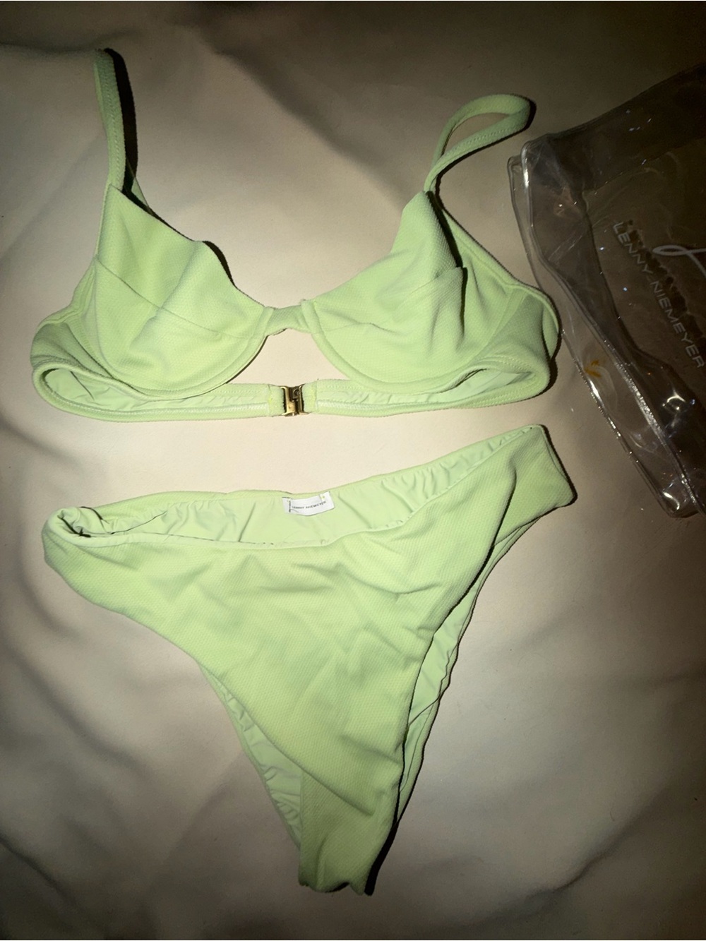 Lenny Niemeyer Bright Lime Swim biquini.